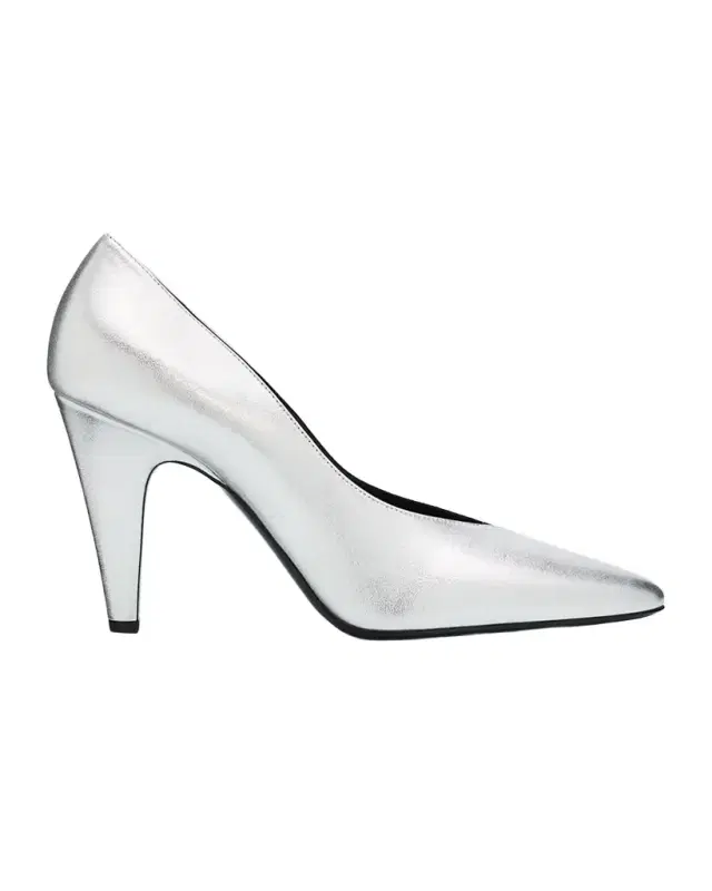 ALAIA 90mm Metallic Leather Pumps