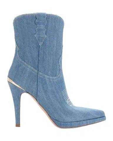 Partlow 95mm Camila Denim Western Ankle Boots | Thumbnail 1
