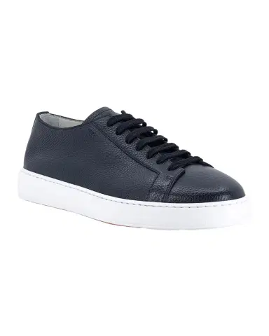 Santoni Men's Leather Low-Top Sneakers | Thumbnail 1 Santoni Men's Leather Low-Top Sneakers | Thumbnail 1