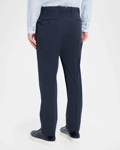 Incotex Men 's Pressed-Crease Cotton Trousers | Thumbnail 3