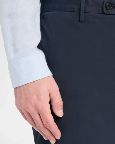 Incotex Men 's Pressed-Crease Cotton Trousers | Thumbnail 5