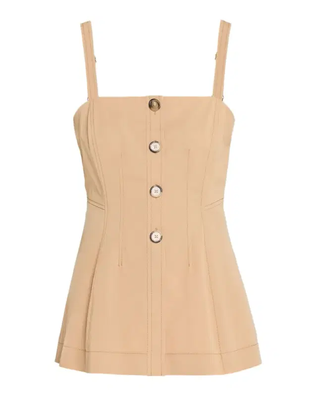 Kariselle Sleeveless Square-Neck Top
