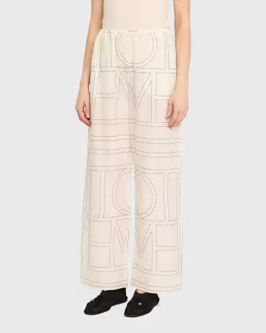 Toteme Monogram Cotton PJ Bottoms | Thumbnail 4