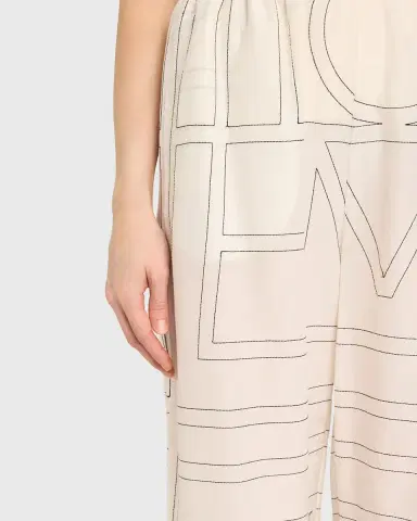 Toteme Monogram Cotton PJ Bottoms | Thumbnail 5