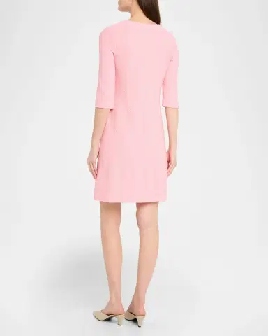 Misook Button-Down Knit Mini Dress | Thumbnail 3 Misook Button-Down Knit Mini Dress | Thumbnail 3