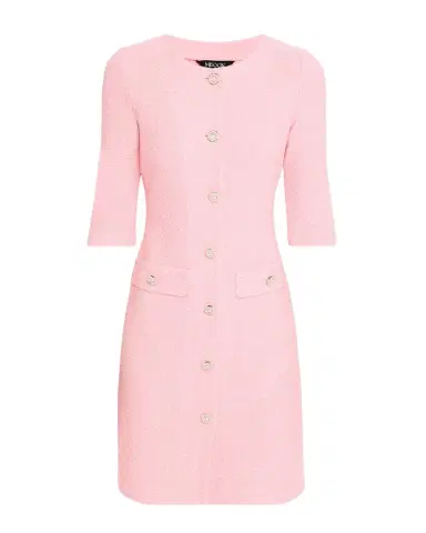Misook Button-Down Knit Mini Dress | Thumbnail 1 Misook Button-Down Knit Mini Dress | Thumbnail 1