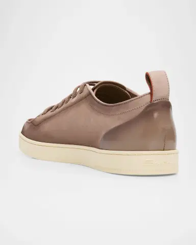 Santoni Men's Off Duty Nubuck Leather Low-Top Sneakers | Thumbnail 3 Santoni Men's Off Duty Nubuck Leather Low-Top Sneakers | Thumbnail 3