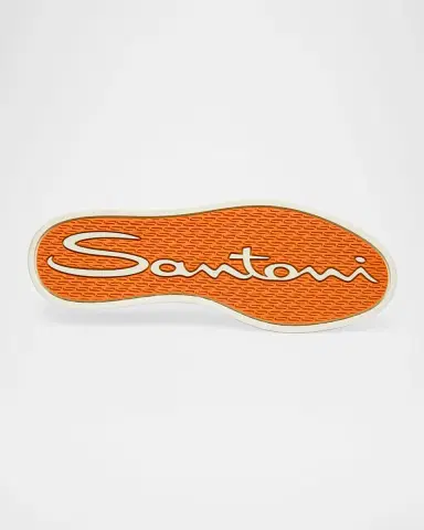Santoni Men's Off Duty Nubuck Leather Low-Top Sneakers | Thumbnail 6 Santoni Men's Off Duty Nubuck Leather Low-Top Sneakers | Thumbnail 6