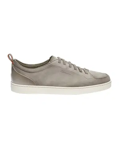 Santoni Men's Off Duty Nubuck Leather Low-Top Sneakers | Thumbnail 1 Santoni Men's Off Duty Nubuck Leather Low-Top Sneakers | Thumbnail 1