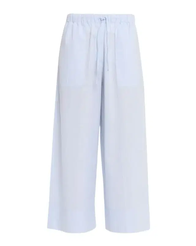 Toteme Cotton-Linen Wide-Leg Drawstring Summer Trousers
