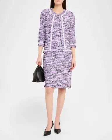Misook Sleeveless Textured Tweed Dress | Thumbnail 2 Misook Sleeveless Textured Tweed Dress | Thumbnail 2