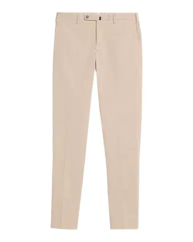 Incotex Men 's Pressed-Crease Cotton Trousers | Thumbnail 1