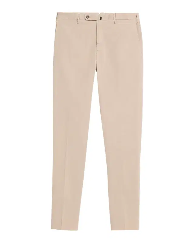 Incotex Men 's Pressed-Crease Cotton Trousers