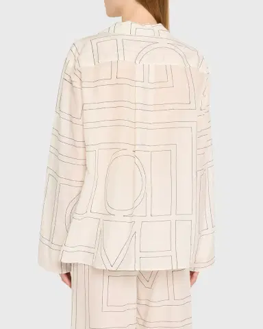 TOTEME Monogram Cotton PJ Top | Thumbnail 2 TOTEME Monogram Cotton PJ Top | Thumbnail 2