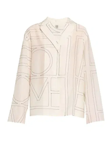 TOTEME Monogram Cotton PJ Top | Thumbnail 1 TOTEME Monogram Cotton PJ Top | Thumbnail 1