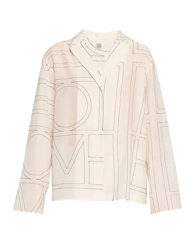 Toteme Monogram Cotton PJ Top