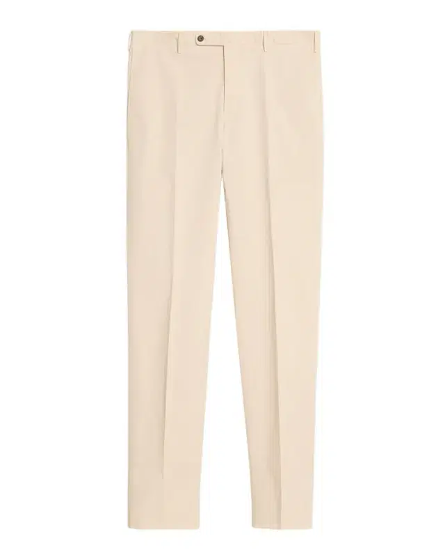 Incotex Men 's Pressed-Crease Cotton Trousers