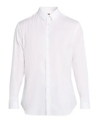 Giorgio Armani Men's Solid Stretch Poplin Sport Shirt | Thumbnail 1