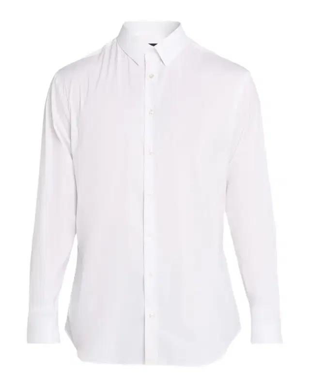 Giorgio Armani Men 's Solid Stretch Poplin Sport Shirt