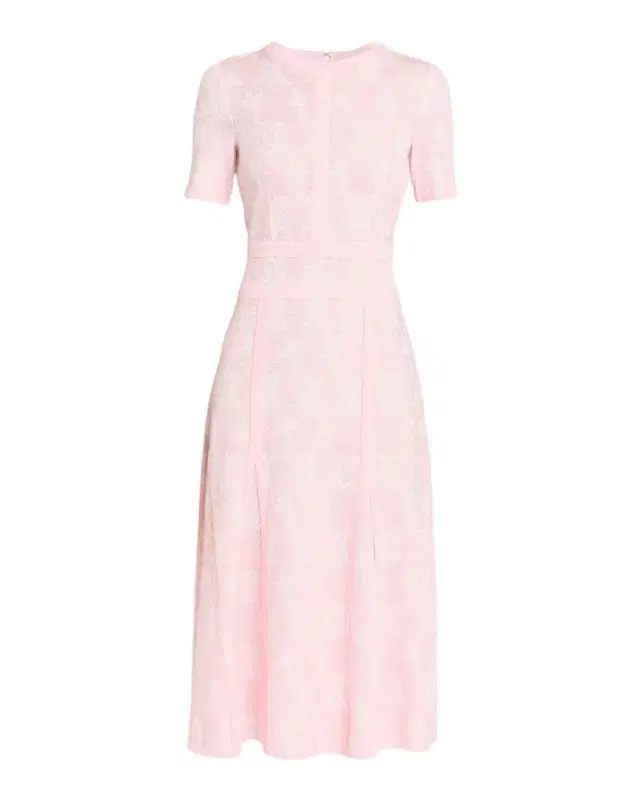 Misook Intarsia-Knit Godet Midi Dress