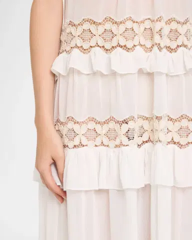 Ramy Brook Lisbeth Embroidered Tiered Maxi Dress Coverup | Thumbnail 5