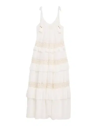 Ramy Brook Lisbeth Embroidered Tiered Maxi Dress Coverup | Thumbnail 1