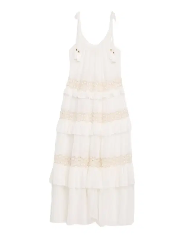 Ramy Brook Lisbeth Embroidered Tiered Maxi Dress Coverup
