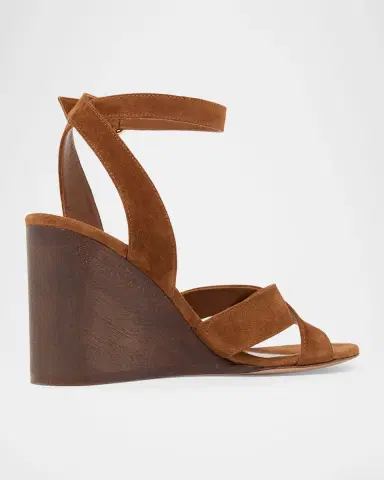 Gianvito Rossi 85MM Suede Wedges | Thumbnail 2