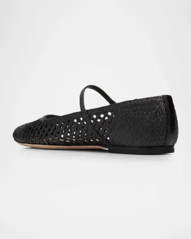 Veronica Beard Ellie Raffia Ballerina Flats | Thumbnail 4