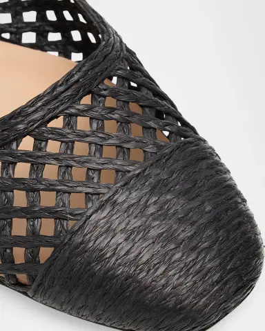 Veronica Beard Ellie Raffia Ballerina Flats | Thumbnail 5