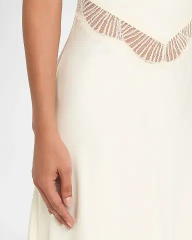 A.L.C. Lucia Satin & Lace Midi Dress | Thumbnail 5 A.L.C. Lucia Satin & Lace Midi Dress | Thumbnail 5