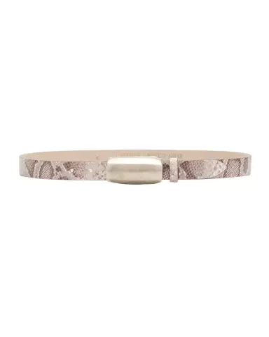 L 'AGENCE x Streets Ahead Marlowe Snake-Embossed Leather Belt | Thumbnail 1