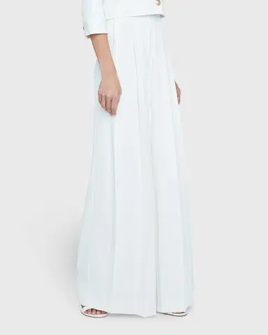 L 'Agence Nova Mid-Rise Wide-Leg Pleated Pants | Thumbnail 4