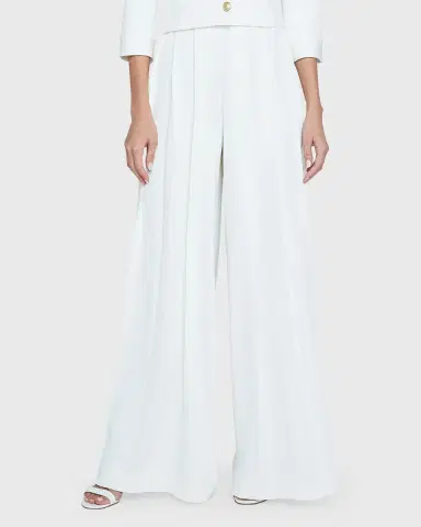 L 'Agence Nova Mid-Rise Wide-Leg Pleated Pants | Thumbnail 5