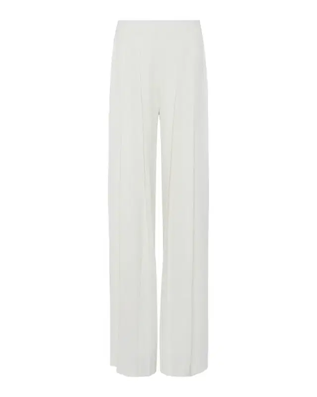 L 'Agence Nova Mid-Rise Wide-Leg Pleated Pants