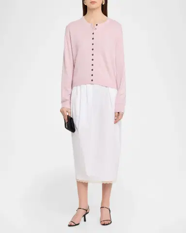 Maria McManus Lace-Trim Midi Tulip Skirt | Thumbnail 2 Maria McManus Lace-Trim Midi Tulip Skirt | Thumbnail 2
