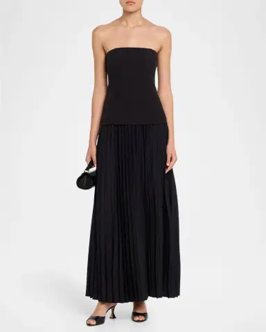 Generation Love Cody Pleated Strapless Dress | Thumbnail 2 Generation Love Cody Pleated Strapless Dress | Thumbnail 2