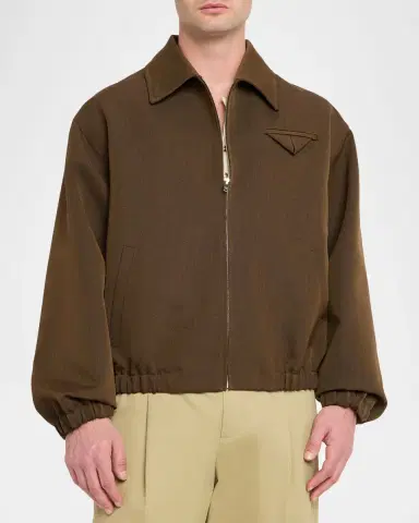 Bottega Veneta Men's Wool Blouson Jacket | Thumbnail 4 Bottega Veneta Men's Wool Blouson Jacket | Thumbnail 4