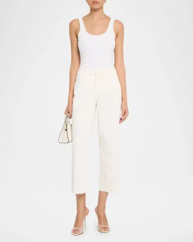 L 'Agence Wanda High-Rise Cropped Wide Jeans | Thumbnail 2
