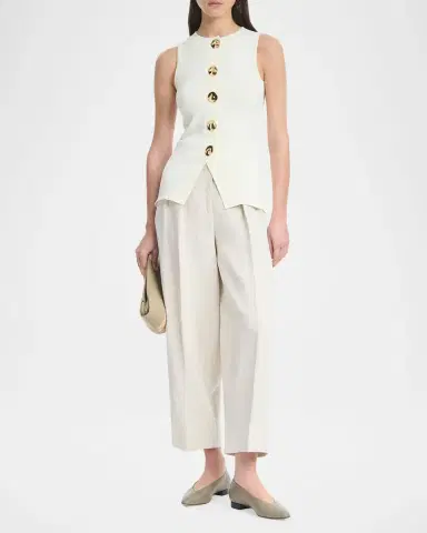 Altuzarra Happer Button-Front Top | Thumbnail 2