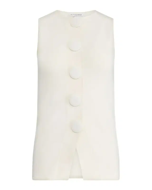 Happer Button-Front Top