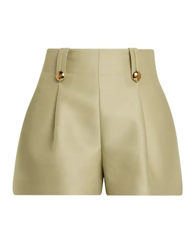 Luna Wool Silk Tailored Shorts