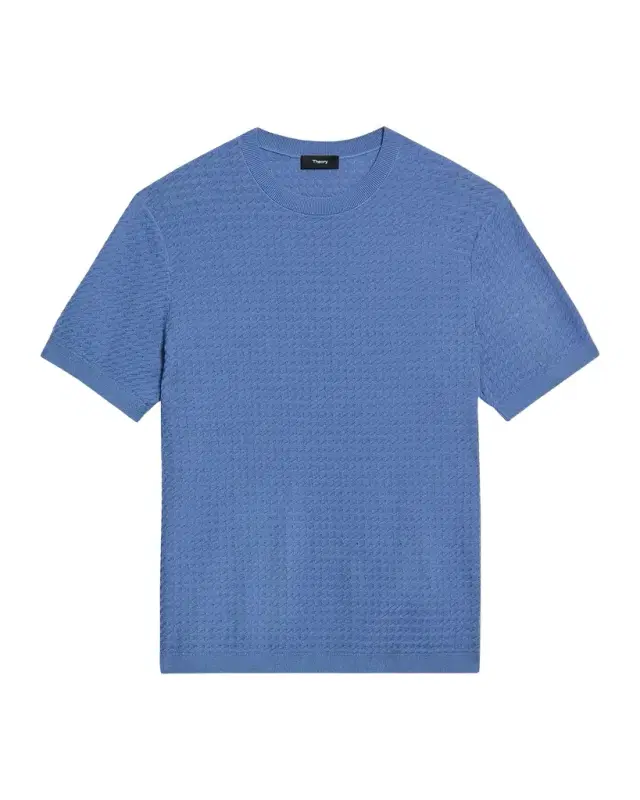 Theory Men 's Damian Textured Knit Short-Sleeve Sweater