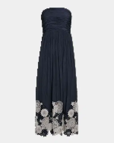 Ramy Brook Milani Embroidered Strapless Maxi Dress | Thumbnail 2 Ramy Brook Milani Embroidered Strapless Maxi Dress | Thumbnail 2