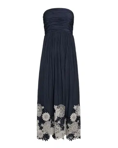 Ramy Brook Milani Embroidered Strapless Maxi Dress | Thumbnail 1 Ramy Brook Milani Embroidered Strapless Maxi Dress | Thumbnail 1