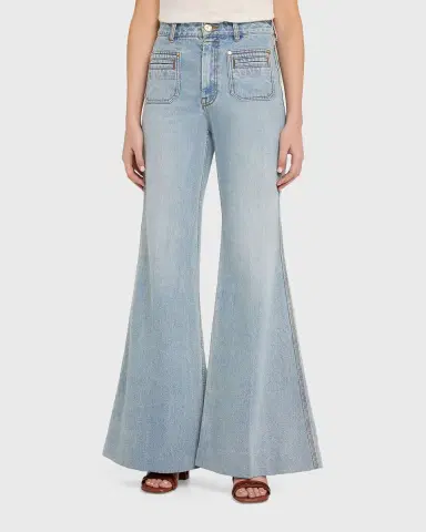 Zimmermann High-Rise Flare Jeans | Thumbnail 4 Zimmermann High-Rise Flare Jeans | Thumbnail 4
