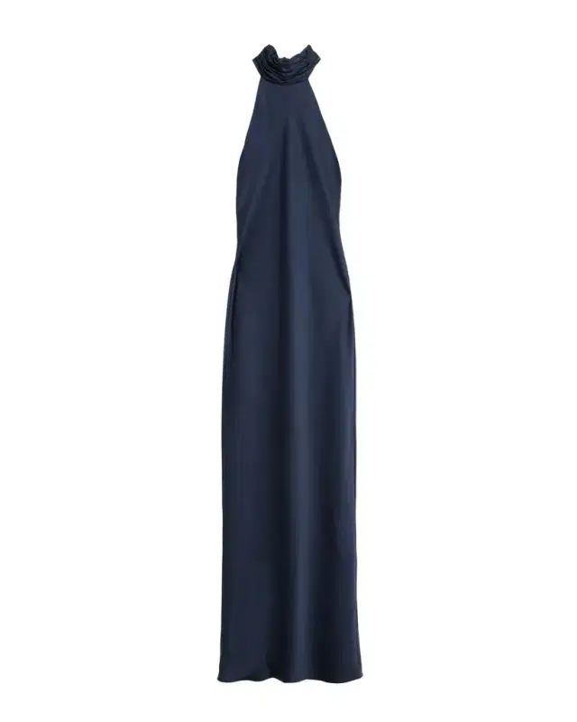 Tatiana Low-Cut Halter Column Gown