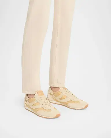 Vince Oasis Raffia and Suede Retro Sneakers | Thumbnail 2 Vince Oasis Raffia and Suede Retro Sneakers | Thumbnail 2