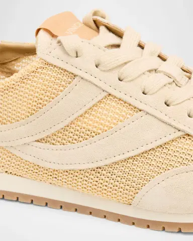 Vince Oasis Raffia and Suede Retro Sneakers | Thumbnail 5 Vince Oasis Raffia and Suede Retro Sneakers | Thumbnail 5