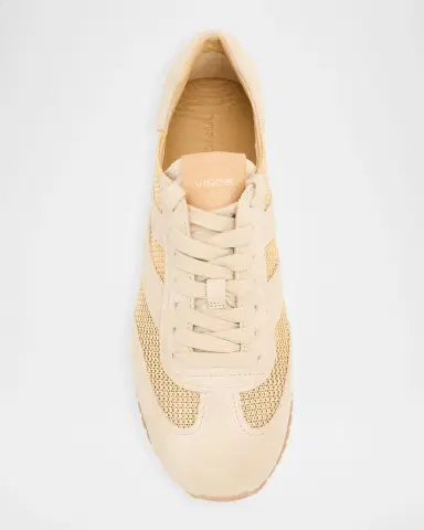 Vince Oasis Raffia and Suede Retro Sneakers | Thumbnail 6 Vince Oasis Raffia and Suede Retro Sneakers | Thumbnail 6